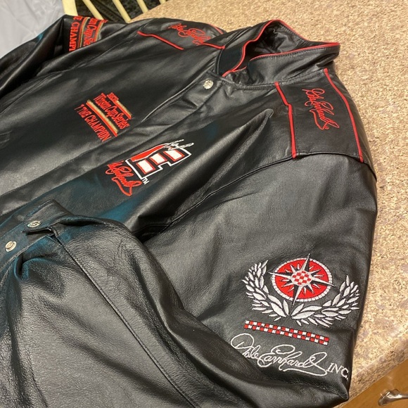 NWT Chase Authentics Dale Earnhardt Sr. Leather Jacket Nascar 7 Time Champ 2XL - Picture 3 of 17